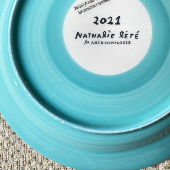 Anthropologie - Nathalie Lete 12 Days of Christmas plates- 3 French Hens - Picture 7 of 11